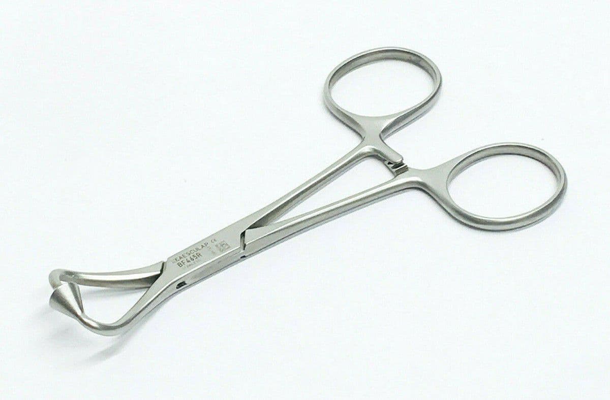 Цапка атравматична, довжина 115 mm. Виробництво Aesculap, ref465r.