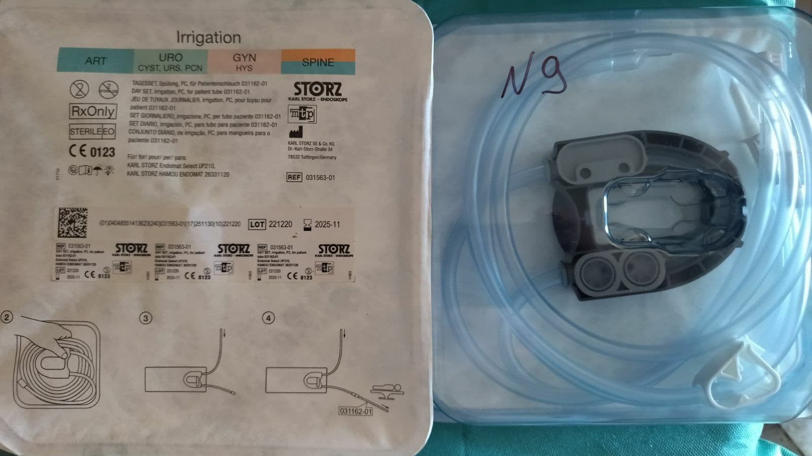 Система для помпи Storz Ref 031561-01.  Кількість 9шт .